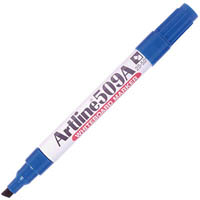 artline 509a whiteboard marker chisel 5mm blue
