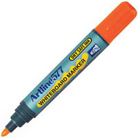 artline 577 whiteboard marker bullet 3mm orange