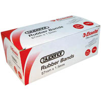 esselte superior rubber bands size 18 100g box