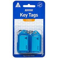 kevron id5 keytags blue pack 4