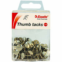 esselte drawing pins silver pack 100