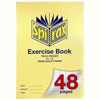 spirax 113 exercise book 18mm ruled 70gsm a4 48 page