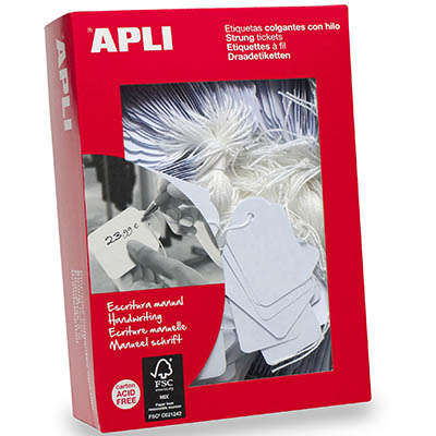 APLI STRUNG TICKETS 28 X 43MM WHITE BOX 500 |  | 7019381
