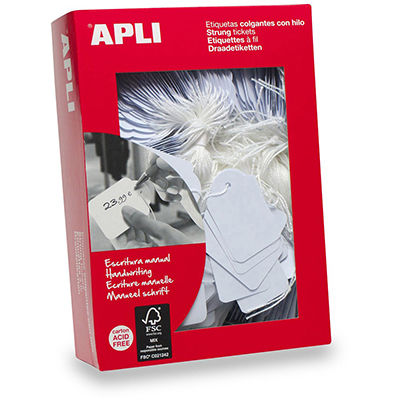 APLI STRUNG TICKETS 36 X 53MM WHITE BOX 500 |  | 7021552
