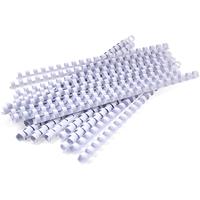 gbc plastic binding comb round 21 loop 10mm a4 white pack 100