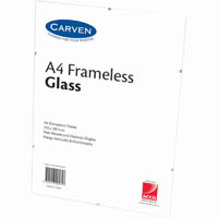 carven frameless document holder a4 glass