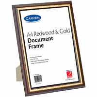 carven document frame a4 redwood/gold