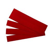 quartet magnetic strips 22 x 150mm red pack 25