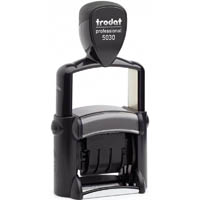 trodat 5030 professional self-inking date stamp 4 band 4mm black