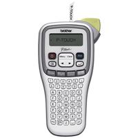 brother pt-h105 p-touch handheld portable label maker white/grey