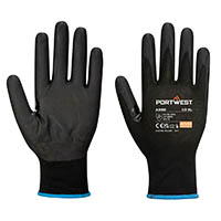 portwest npr15 nitrile foam touchscreen glove medium black pack 12