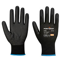 portwest npr15 nitrile foam touchscreen glove xl black pack 12