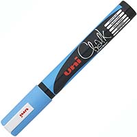 uni-ball chalk marker bullet tip 2.5mm light blue