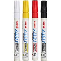 uni-ball px-20 paint marker bullet 2.8mm assorted pack 4
