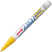 uni-ball px-21 paint marker bullet 1.2mm yellow