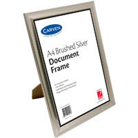 carven document frame a4 brushed silver