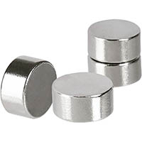 quartet infinity extra strong magnetic buttons 11mm silver pack 4