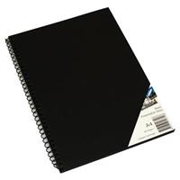 quill visual art diary 110gsm 90 page a4 pp black