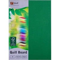 quill xl multiboard 210gsm a4 emerald pack 50