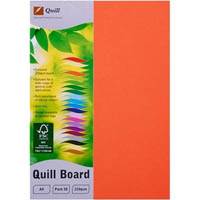 quill xl multiboard 210gsm a4 orange pack 50