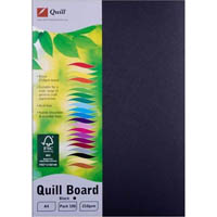 quill xl multiboard 210gsm a4 black pack 100