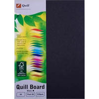 quill xl multiboard 210gsm a4 black pack 50