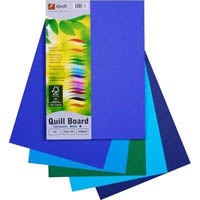 quill xl multiboard 210gsm a4 cold assorted pack 50