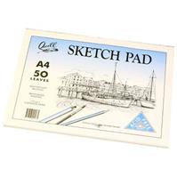 quill sketch pad 110gsm 100 page a4 white
