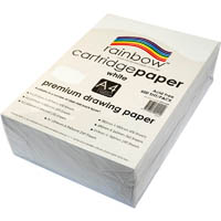 rainbow premium cartridge paper 110gsm a4 white 500 sheets