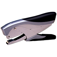 rexel premium office plier stapler 20 sheets silver/black