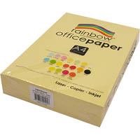 rainbow coloured a4 copy paper 80gsm 500 sheets sand
