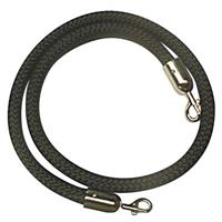 q nylon rope 25mm chrome snap ends 1.5m black