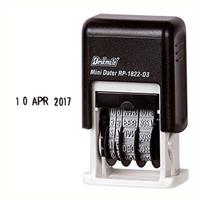 deskmate rp-1822d3 mini self-inking date stamp 3mm black