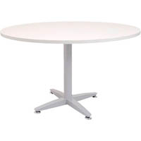 rapid span 4 star round table 1200mm natural white/silver