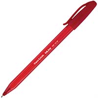 papermate inkjoy 100 ballpoint pens medium red box 50