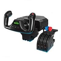 logitech pro flight simulator yoke system black