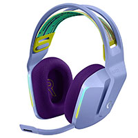 logitech g733 gaming headset rgb lightspeed wireless lilac