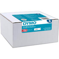 dymo 45013 d1 labelling tape 12mm x 7m black on white box 10