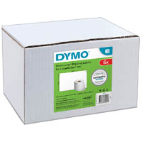 dymo 0904980 lw 4xl shipping labels 104 x 159mm white roll 220 box 6