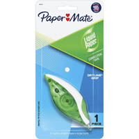 liquid paper dryline grip green correction tape 5mm x 8.5m white