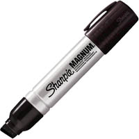 sharpie magnum permanent marker chisel 15.0mm black pack 1