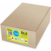 tudor dlx envelopes secretive banker windowface (p1) moist seal 80gsm 120 x 235mm white box 1000
