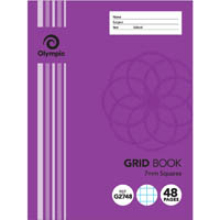 olympic g2748 grid book 7mm grid 55gsm 48 page 225 x 175mm