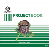 olympic p521 project book 8mm ruled 100gsm 24 page 270 x 300mm