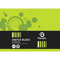 olympic sk70 sketch book top open 110gsm 25 leaf a4