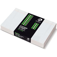 olympic ruled system cards 125 x 200mm white pack 100
