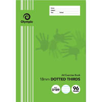 olympic d189i exercise book 18mm dotted thirds 55gsm 96 page a4