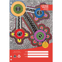 cultural choice binder book 8mm ruled 70gsm 128 page a4 motif