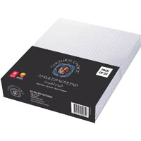 cultural choice note pad 8mm ruled 70gsm 100 page a5 white pack 20