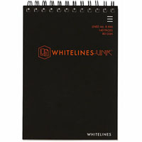 whitelines spiral notepad 8mm ruled 80gsm 140 page a6